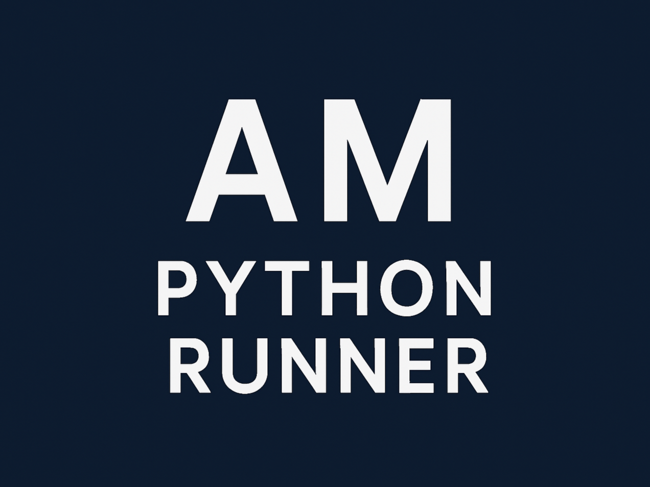 AM python runner